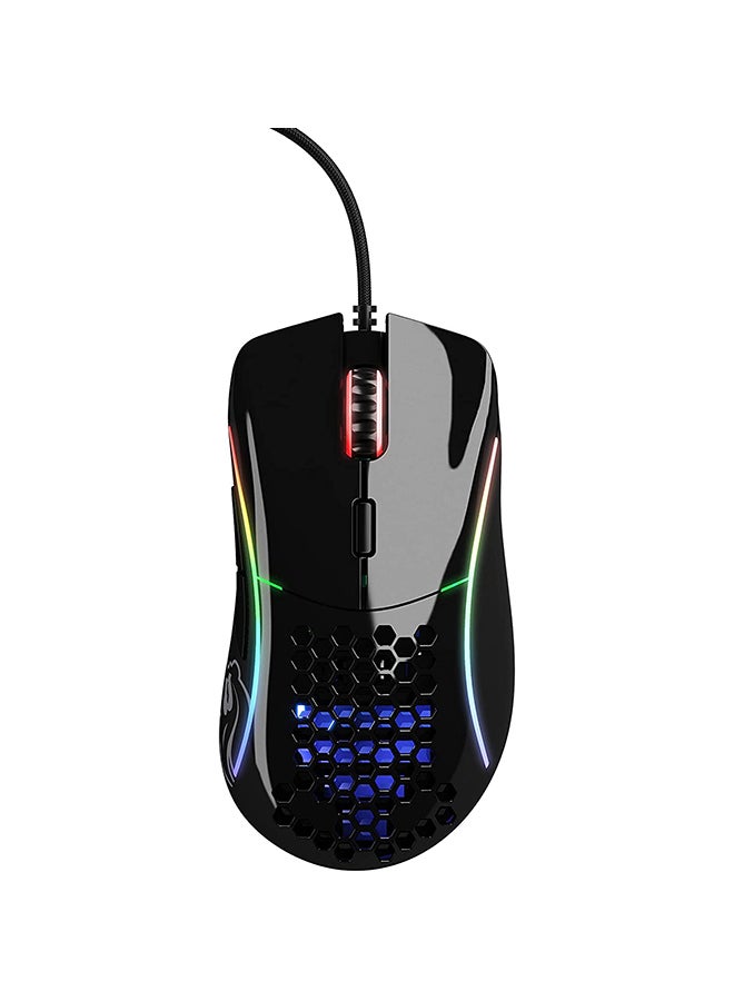 Glorious Model D- (Minus) Wired Gaming Mouse - RGB 62g Lightweight Ergonomic Wired Gaming Mouse - Backlit Honeycomb Shell Design Mice (Glossy Black) - Image 2