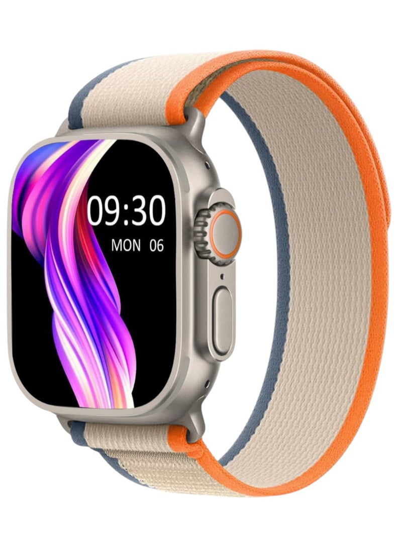 MX10 Luxury Smart Watch with 7 Straps NFC Bluetooth Wireless Charging (Silver Case) - Image 1