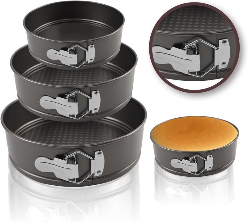 Yumatouch Springform Pan Set 4 7 9 Nonstick Cheesecake Pan Round Cake Pans Leakproof Cake Tins with Removable Bottom Springform Cake Pans Baking Pans - Image 2