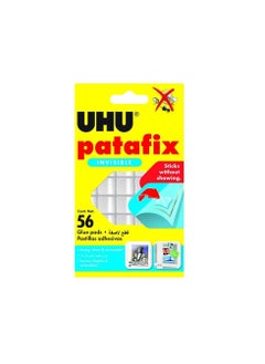 Uhu PATAFIX Transperent Glue Pads - 56 Cont. Net