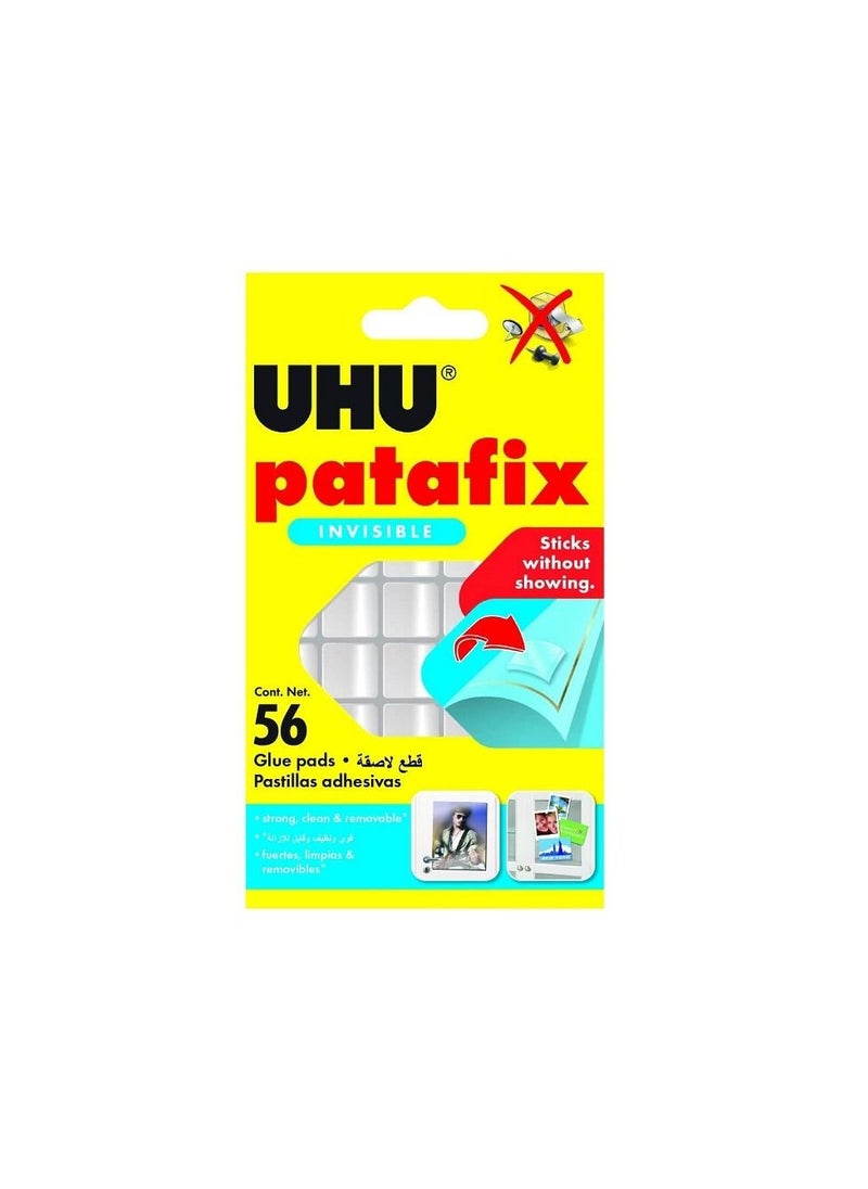 UHU - Uhu PATAFIX Transperent Glue Pads - 56 Cont. Net - Image 1
