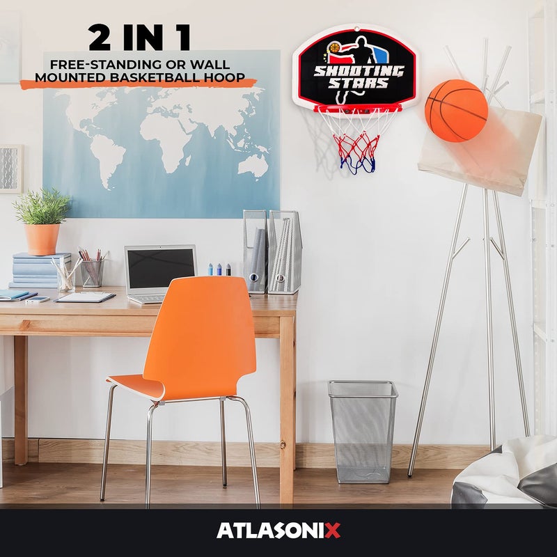 Atlasonix Toddler Basketball Hoop for Kids 1-3 - Adjustable Indoor & Outdoor Mini Court Set -Party Summer Birthday Fun Gift for Ages 2-4 Includes Basketball Goal, Stand, and Balls - Image 5