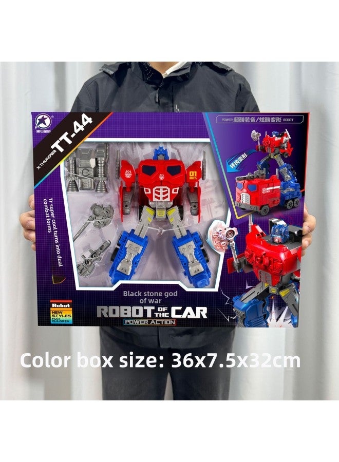 Big Gift Box Deformation Robot Mask Suit Children's Toys Education And Training Institutions Gift Points Exchange Night Market Wholesale-Color:5 Combined Transformed Number Set - Image 4
