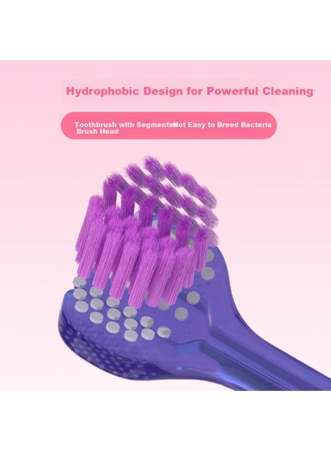DYCROL Daike Three-sided Toothbrush, Soft Bristles For Adults, U-shaped Toothbrush, Spiral Brush, High-value Dopamine Three-head Toothbrush - Image 2