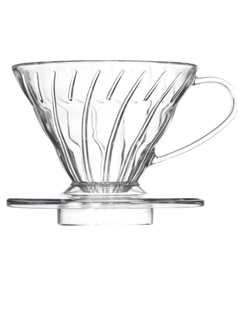 Oasisgalore V 02 60° Cone Plastic Coffee Dripper, Reusable Coffee Filter Cup for Home, Cafe, Restaurants  - Image 1