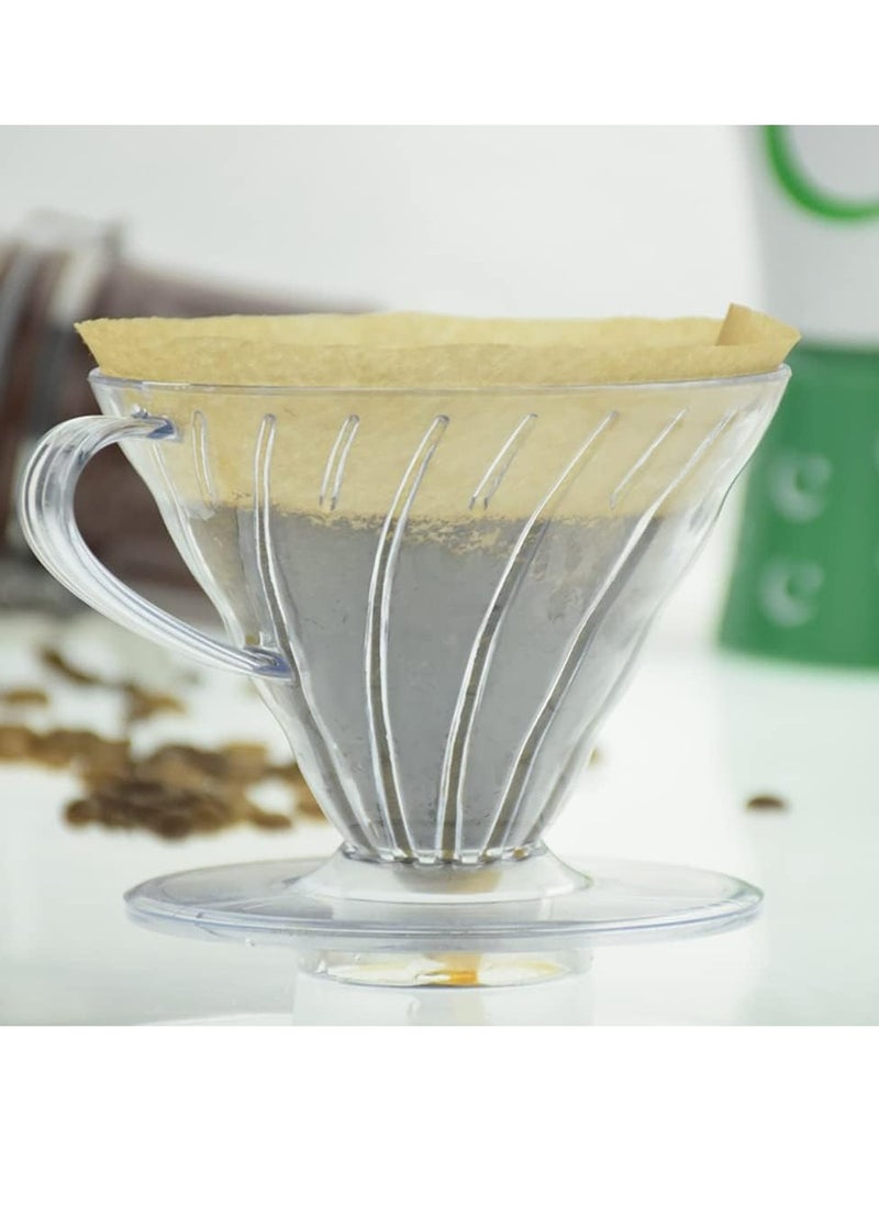 Oasisgalore V 02 60° Cone Plastic Coffee Dripper, Reusable Coffee Filter Cup for Home, Cafe, Restaurants  - Image 5