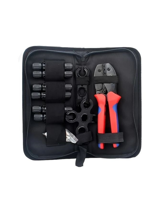 1 Set Professional Photovoltaic Wire Terminal Crimping Tool Kit With Pliers - Image 1