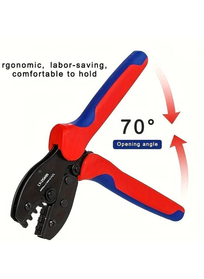 1 Set Professional Photovoltaic Wire Terminal Crimping Tool Kit With Pliers - Image 3