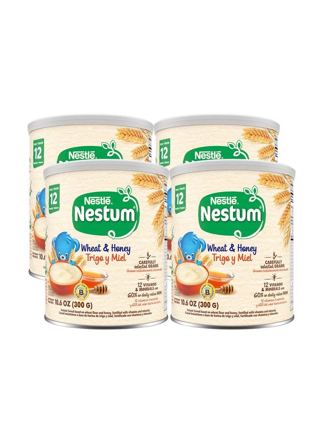 Nestle - Nestle Nestum Cereal, Wheat and Honey (10.6 oz (Pack of 4)) - Image 1