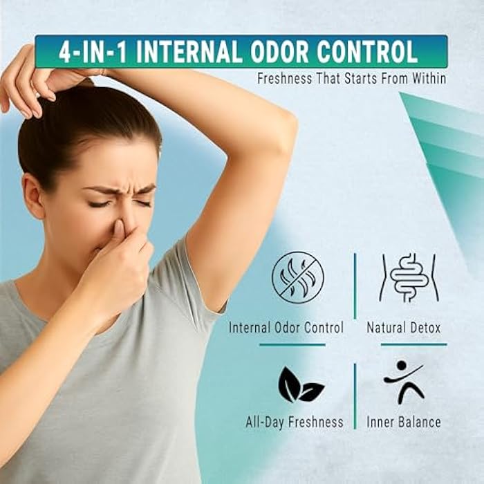 ISMA 4-in-1 Internal Deodorant – Magnesium Glycinate, Zinc Picolinate, Sage Leaf Extract & Chlorophyllin – Natural Odor Support, Internal Freshness, Vegan, Clean Formula – 60 Capsules - Image 2