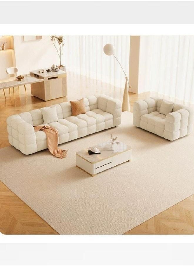 Generic - Light Luxury Style Furniture Sofa Set Beige Without Pillow - Image 1