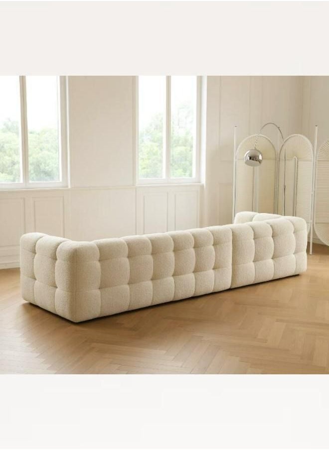 Generic - Light Luxury Style Furniture Sofa Set Beige Without Pillow - Image 1