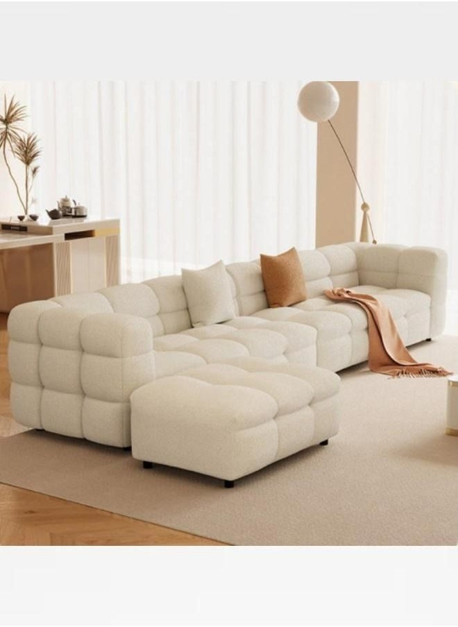 Generic - Light Luxury Style Furniture Sofa Set Beige Without Pillow - Image 1