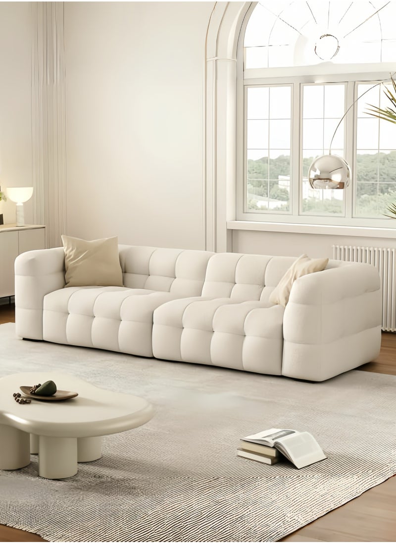Generic - Light Luxury Style Furniture Sofa Set Beige Without Pillow - Image 1