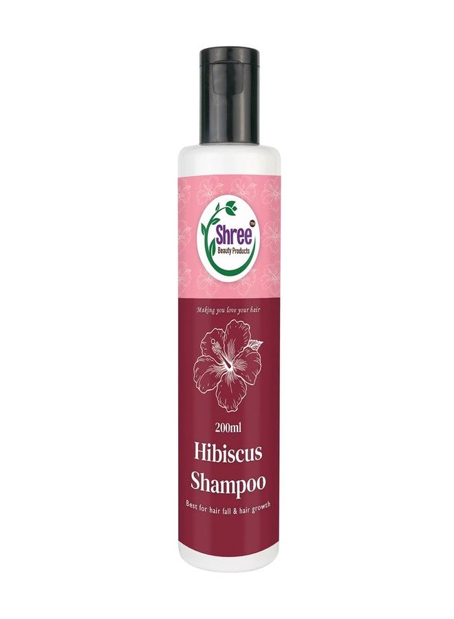 Shree Beauty Hibiscus Shampoo - 200ml | Enriched with Hibiscus Extracts to Soften Hair, Reduce Hair Fall, Control Dandruff and Split Ends | Herbal Shampoo for All Hair Types | Ideal for Men and Women - Image 1