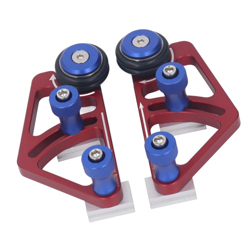 Dual Bearing Roller Feeder with Sliding Blocks Aluminum Alloy 2 Pack for Table Saw Woodworking Guide - Image 4
