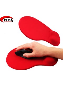 ELBA K06152 Wrist Gel Mouse Pad Red 