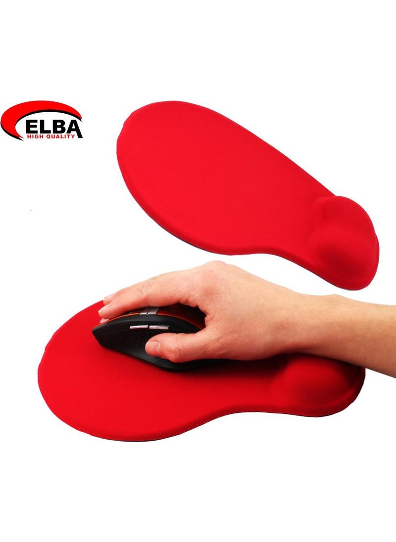 ELBA - K06152 Wrist Gel Mouse Pad Red - Image 1