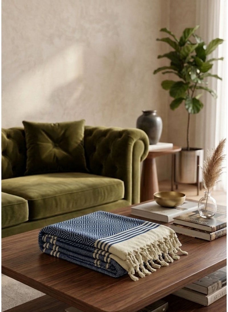 sofa cover , flat , cotton 100% , 100*180, Durable & Easy to Clean ,Elegant design for home décor - Image 2