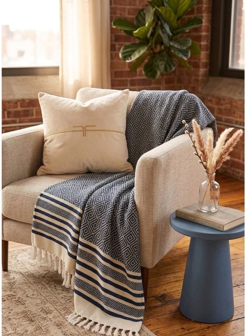 sofa cover , flat , cotton 100% , 100*180, Durable & Easy to Clean ,Elegant design for home décor - Image 1