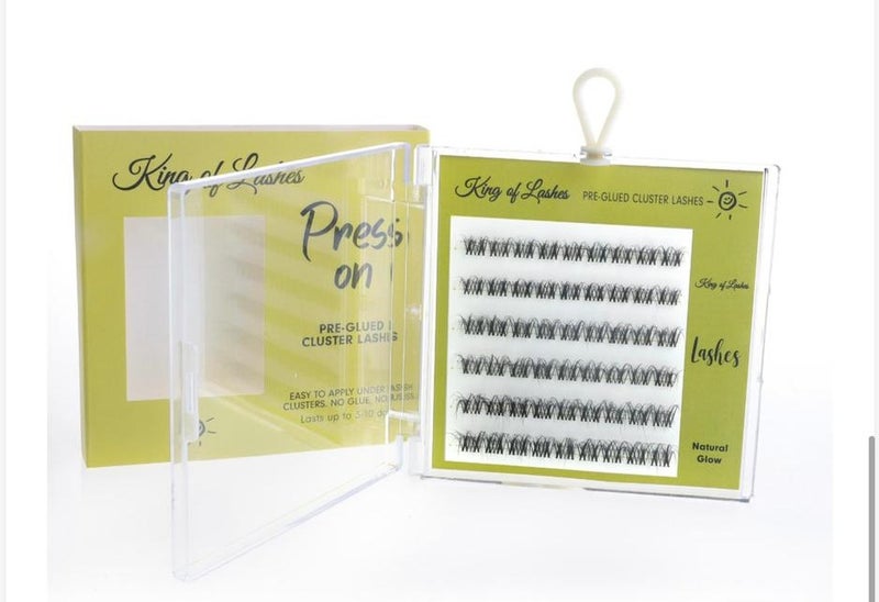 رموش King of Lashes Natural Glow المثبتة مسبقًا – رموش اصطناعية خفيفة للخط السفلي للعين، سهلة التطبيق وتدوم طويلًا - Image 4