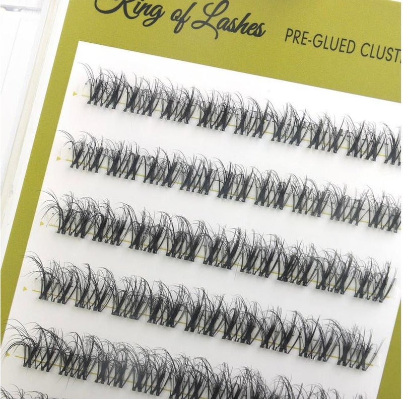 رموش King of Lashes Natural Glow المثبتة مسبقًا – رموش اصطناعية خفيفة للخط السفلي للعين، سهلة التطبيق وتدوم طويلًا - Image 1