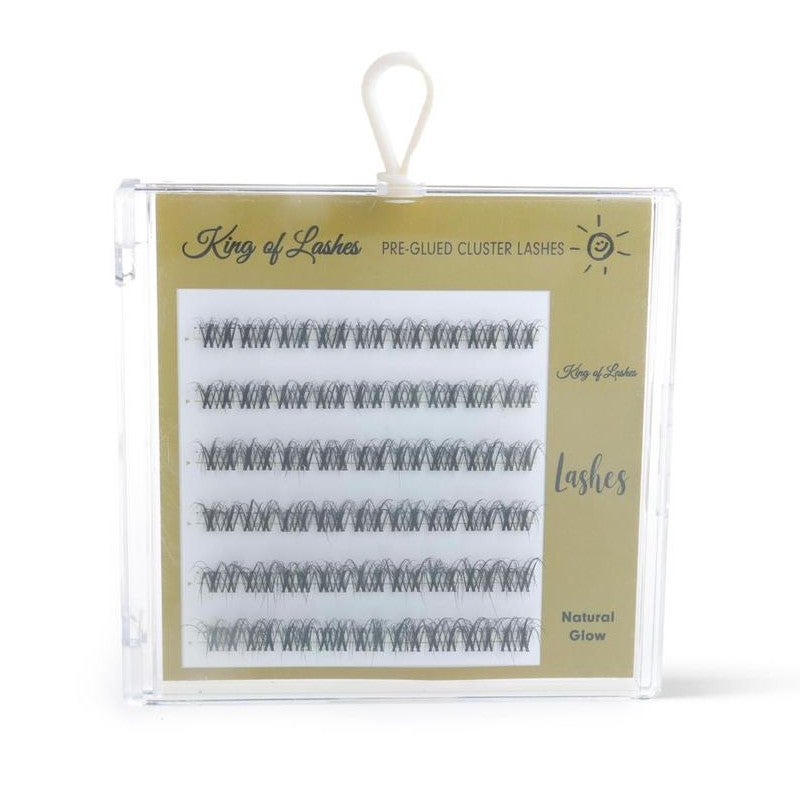 رموش King of Lashes Natural Glow المثبتة مسبقًا – رموش اصطناعية خفيفة للخط السفلي للعين، سهلة التطبيق وتدوم طويلًا - Image 2