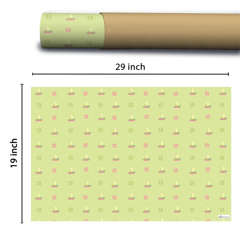 Dovetail Boat Float Kids Gift Wrapping Paper Pack of 20 Sheet - Image 3