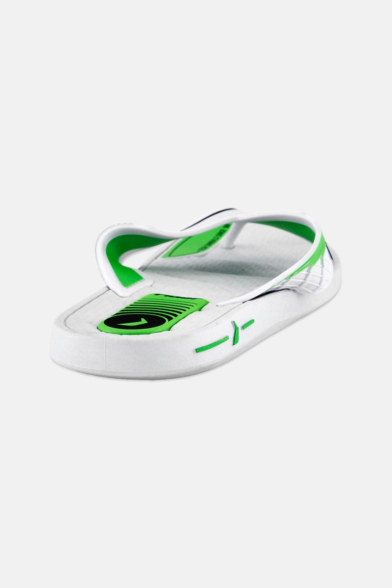 RIDER Men Brand Logo Slip On Slippers, White - Image 3