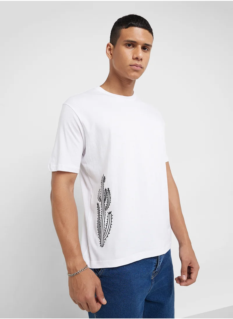 سفنتي فايف Oversized Graphic T-Shirt