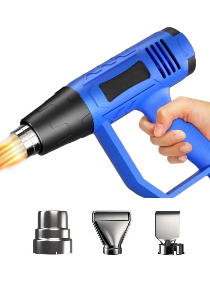 Electric Heat Gun 220 V Corded Manual Shrink Wrap Heat Gun Machine And Hot Air Adjustable Machine For Shrink Wrapping Soldering Paint Stripping  - Image 1