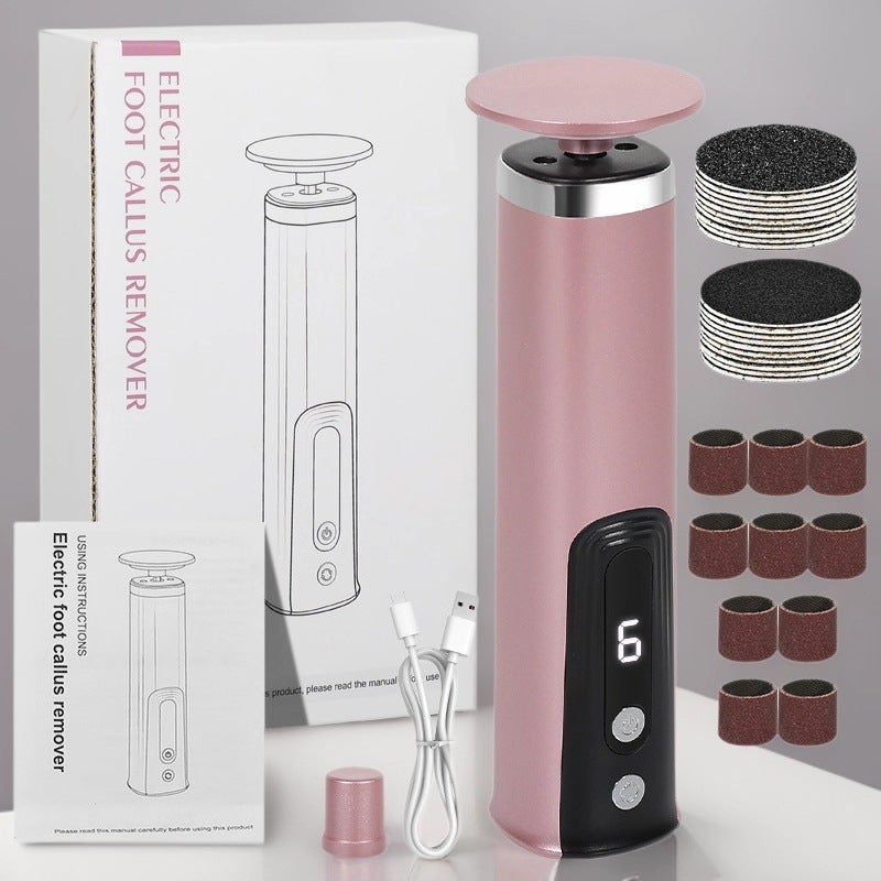Cross-Border New Wholesale Electric Foot File Dead Skin Remover Adjustable Speed Automatic Callus Exfoliator - Image 1