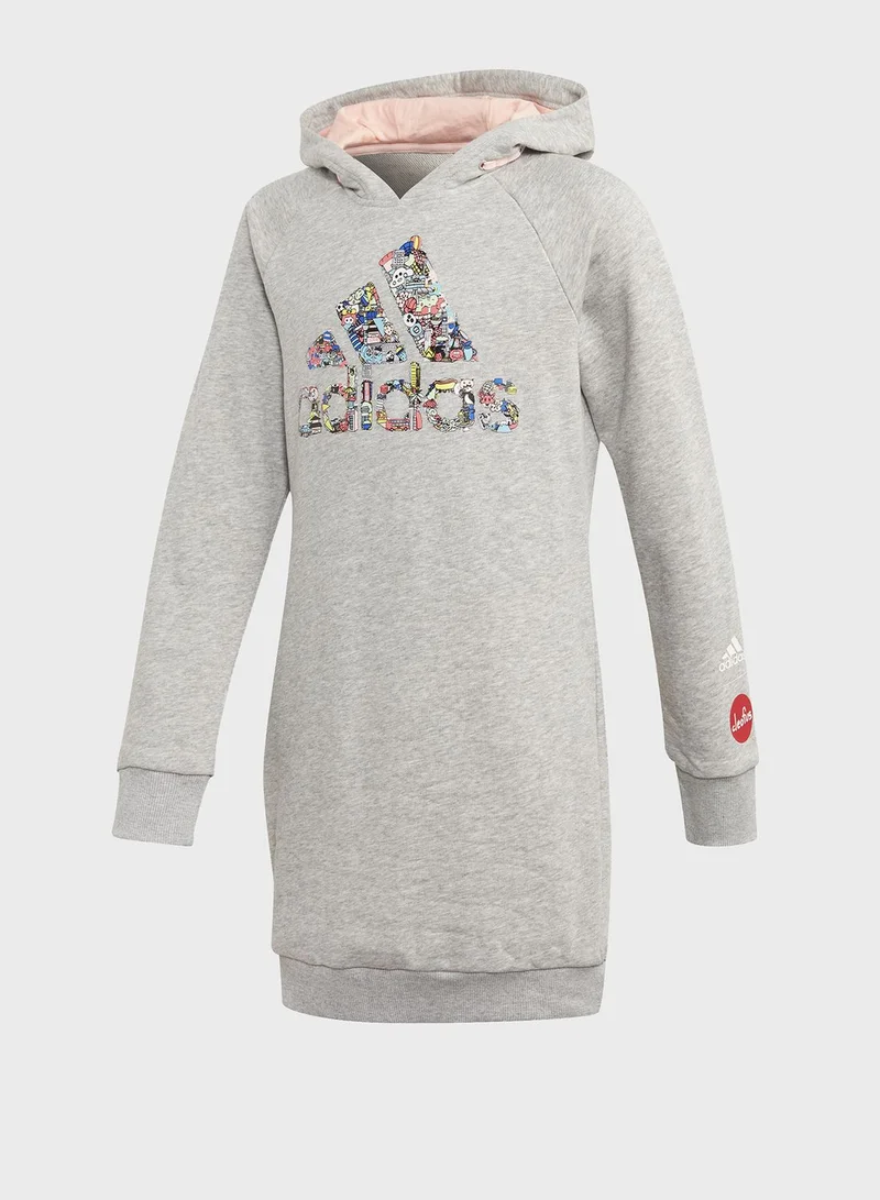 Adidas Youth Cleofus Hooded Dress