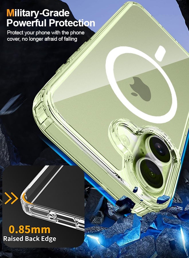 Tersely Crystal Case Cover for iPhone 17 6.3-inch, Compatible with MagSafe, Scratch-Resistant Back, Anti-Scratch Clear Back Magnetic Slim - Image 5