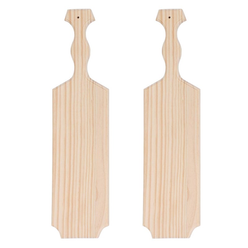 BATTIFE 18Inch Sorority and Fraternity Paddles 2Pack Unfinished Pine Wood Paddle for Greek Frat Solid Wooden Paddle