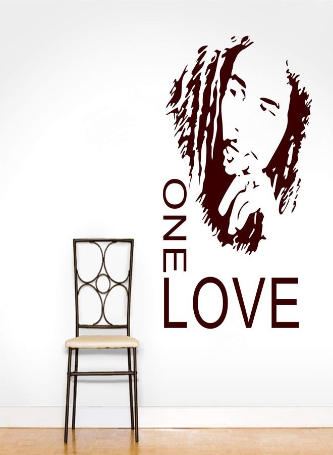 Sticker Yard Decal Bob Marley One Love Wall Stickers for Living Room, Bedroom, Office - Multicolor, Standard Size