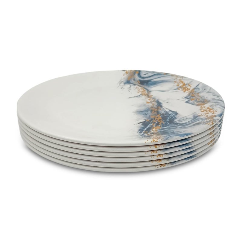 Superware Superware Pure Melamine Buffet Plate Set Evoque 125 6 nos Stain Free Glazed Finish  - Image 4