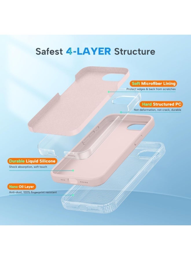 iPhone 17e Case Soft Silicone Cover with Microfiber Lining Case For iPhone 17e Anti-Scratch Flexible Shockproof Protective Cover For iPhone 17e 6.1’’ - Image 4