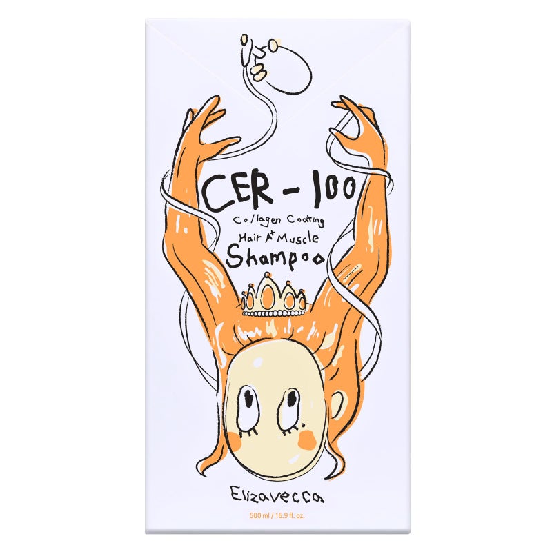 Elizavecca CER-100 Collagen Coating Hair A+ Muscle Shampoo, 16.9 fl oz - Image 2