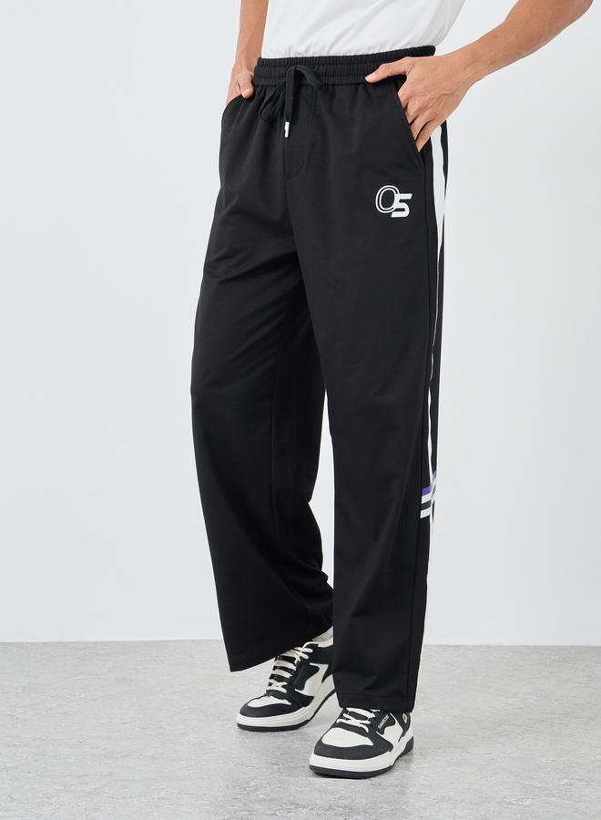 Styli Relaxed Fit Joggers with Side Striped Detail - Image 1