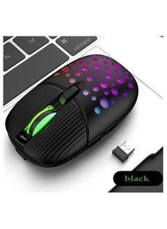 SYOSI Wireless Gaming Mouse Portable Computer Mouse Cellular Housing Replaceable LED Color Ergonomic Optical Gaming Mouse  - Image 5