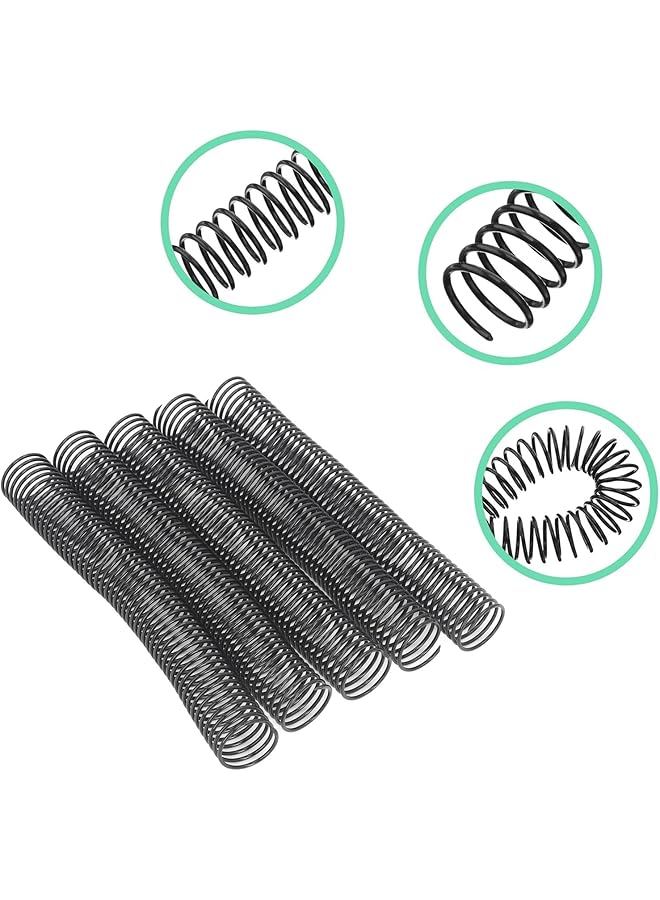 erorex 18 Pcs Spiral Binding Coils 4:1 Pitch Plastic Binding Coils Kit 38Mm Diameter 48 Loop 310 Sheet Capacity Spiral Binding Spine For A4 Paper - Image 4