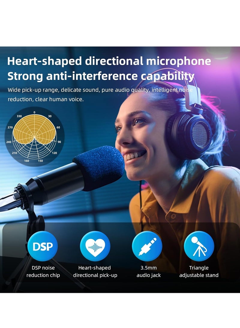 Generic Professional audio mixer K300 live sound card and audio interface sound card with a wide range of DJ mixing effects vocoder and LED lights ideal for streaming/podcasting/gaming/recording/YouTube/PC - Image 4