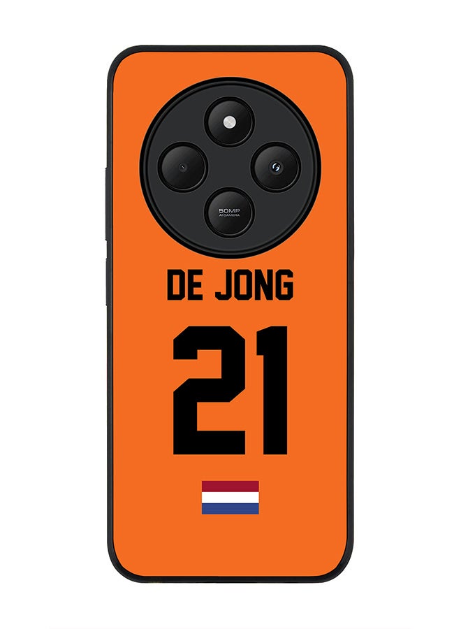 Stylizedd For Xiaomi Poco C75 Case,Slim fit Camera Protection, Shockproof Thin Phone cover - Football - Netherlands - De Jong - Image 1