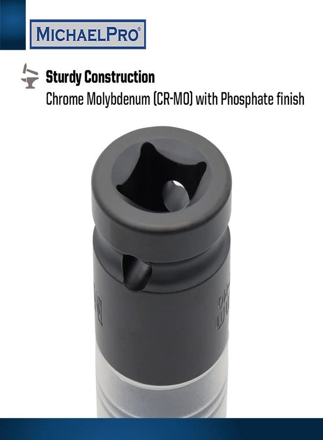 MichaelPro مقبس صامولة عروة مايكل برو، ٥ قطع، مقاوم للتلف، فائق المتانة، بجدار رفيع، مقاس نصف بوصة، لحماية العجلات - ١٥، ١٧، ١٩، ٢١، ٢٢ مم | MP005030 (٥ قطع) - Image 5