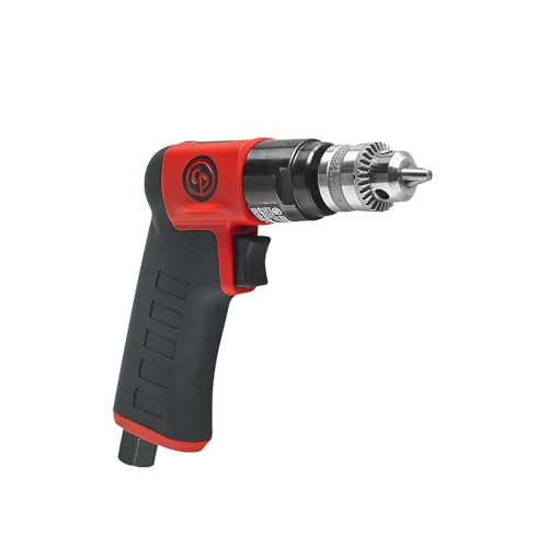 Chicago Pneumatic CP7300C - Air Power Drill, 1/4 Inch (6.5 mm), Keyed Chuck, Pistol Handle, 0.31 HP / 230 W, Stall Torque 1.9 ft. lbf / 2.6 NM, 3300 RPM, Hand Drill, Power Tools & Home Improvement - Image 3