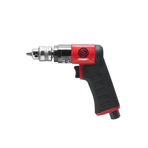 Chicago Pneumatic CP7300C - Air Power Drill, 1/4 Inch (6.5 mm), Keyed Chuck, Pistol Handle, 0.31 HP / 230 W, Stall Torque 1.9 ft. lbf / 2.6 NM, 3300 RPM, Hand Drill, Power Tools & Home Improvement - Image 2