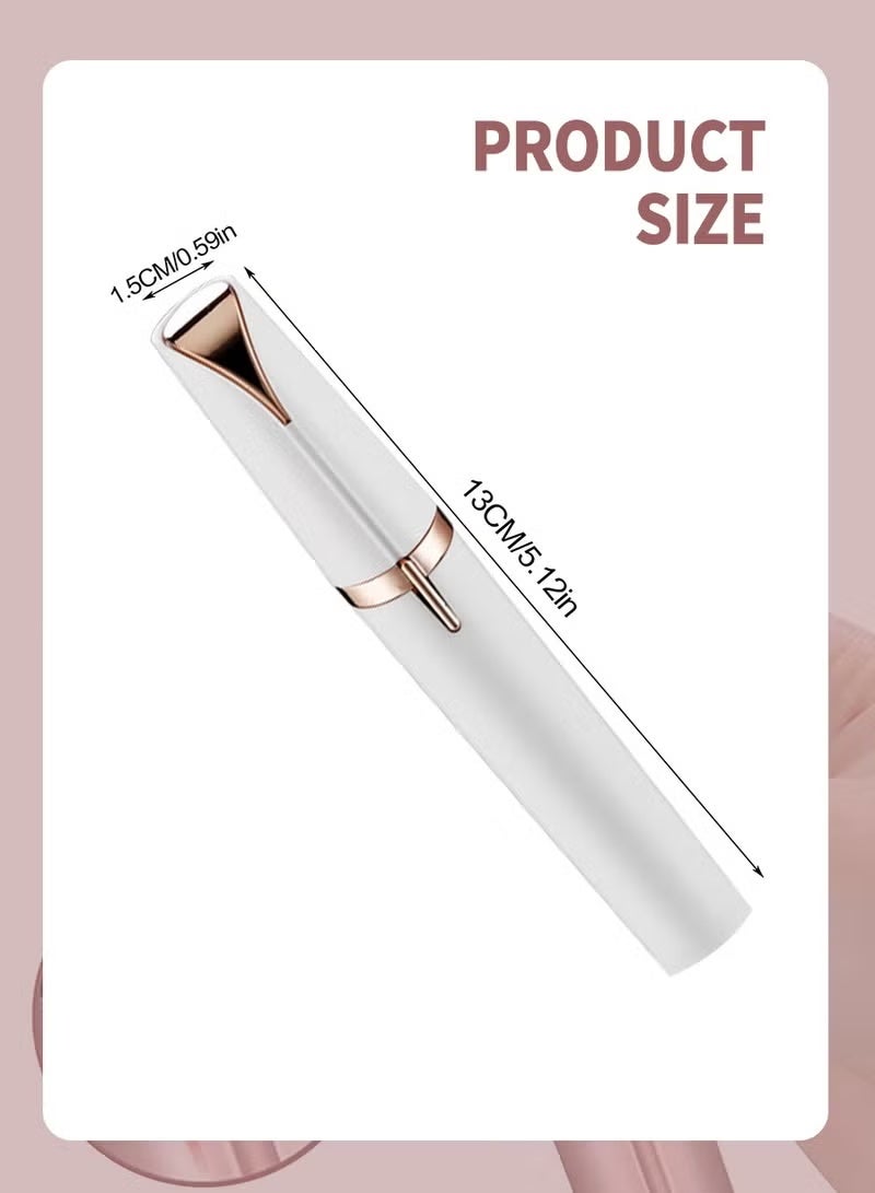A ZONE Electric eyebrow trimmer, rechargeable female hair removal and eyebrow trimmer, painless precise portable shaver, lip, nose, chin and facial hair trimmer - Image 3
