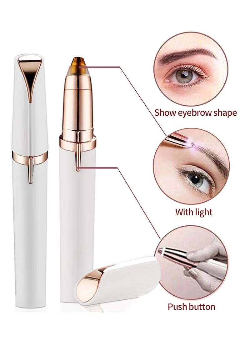 A ZONE Electric eyebrow trimmer, rechargeable female hair removal and eyebrow trimmer, painless precise portable shaver, lip, nose, chin and facial hair trimmer - Image 4