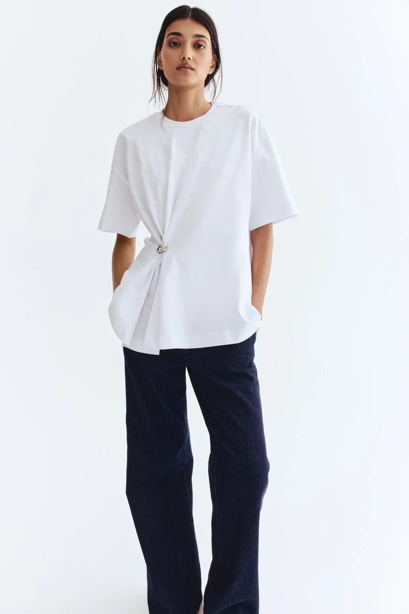 H&M Metal-detail T-shirt